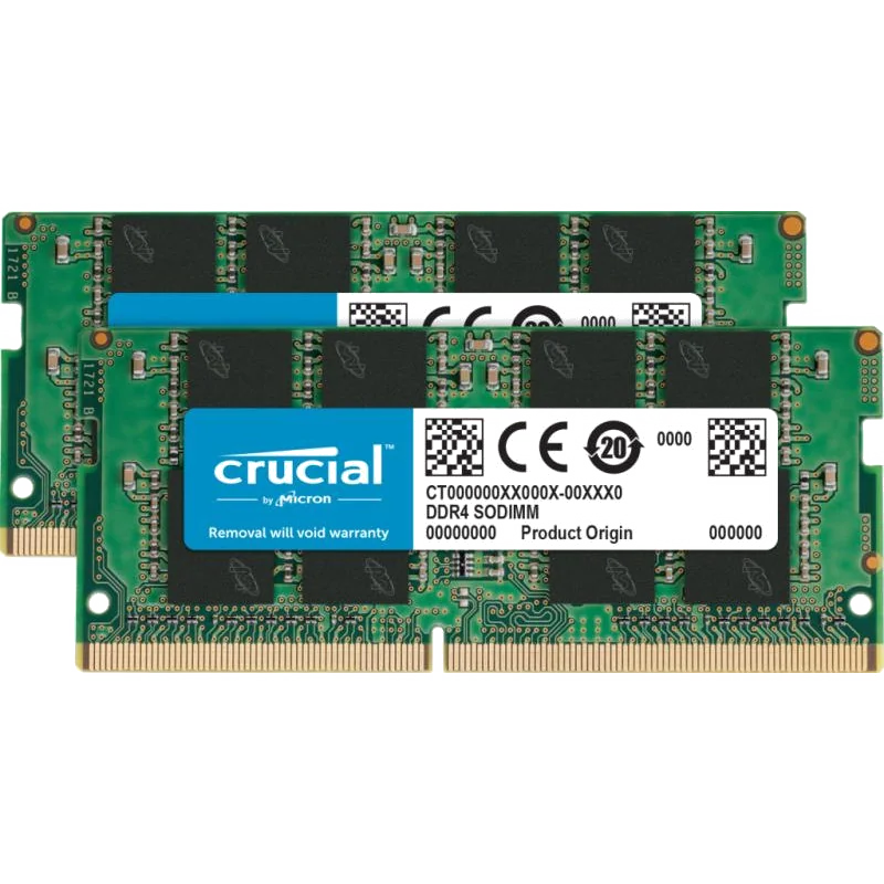 Kit Mémoire Crucial 16 Go DDR4-3200 MHz SODIMM CL22 (2x8 Go)