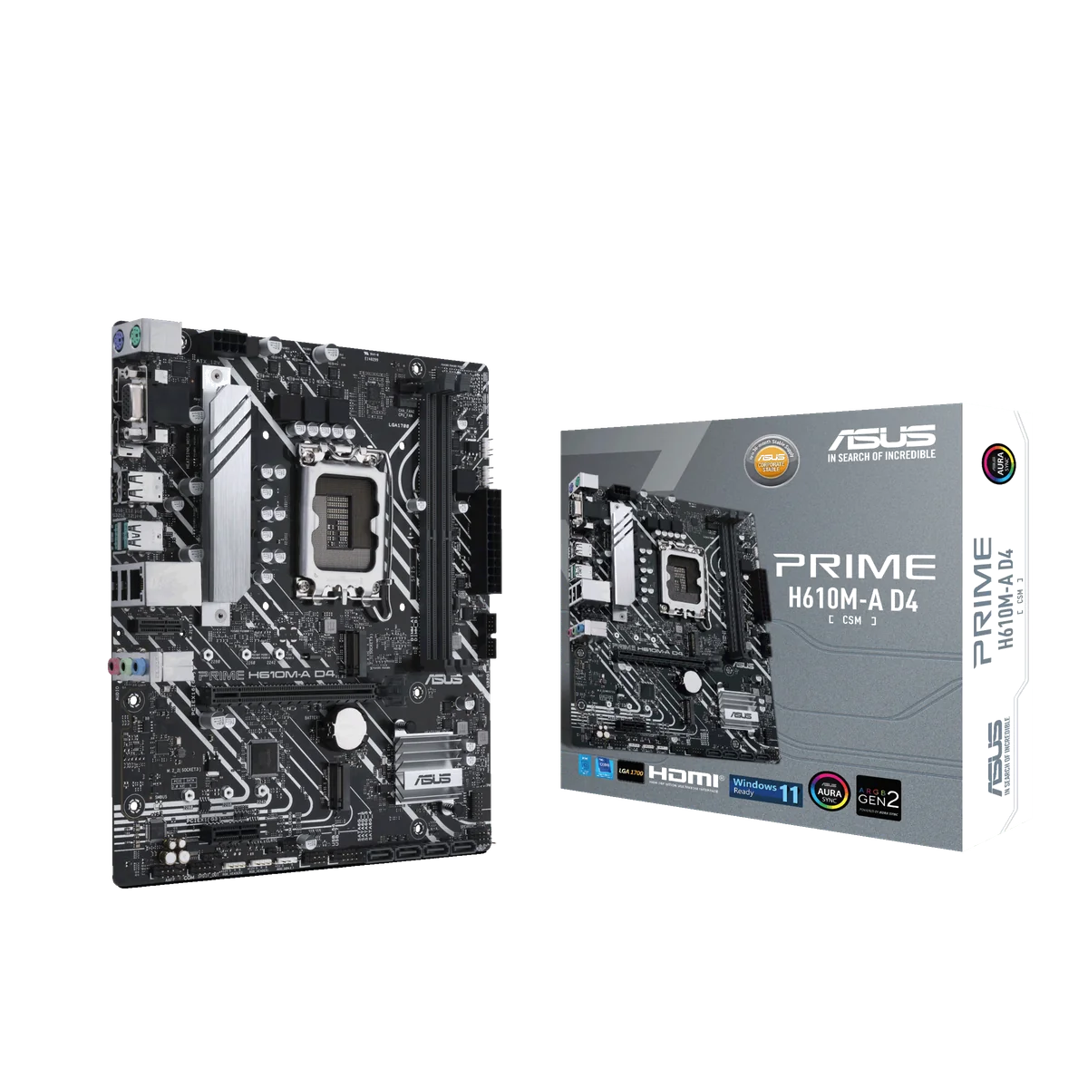 ASUS PRIME H610M-A D4-CSM Intel H610 LGA 1700 micro ATX