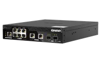 QNAP QSW-M2106PR-2S2T commutateur réseau Géré L2 10G Ethernet (100/1000/10000) Connexion Ethernet, supportant l'alimentation via ce port (PoE) 1U Noir