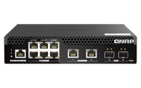 QNAP QSW-M2106PR-2S2T commutateur réseau Géré L2 10G Ethernet (100/1000/10000) Connexion Ethernet, supportant l'alimentation via ce port (PoE) 1U Noir - 3