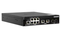 QNAP QSW-M2106PR-2S2T commutateur réseau Géré L2 10G Ethernet (100/1000/10000) Connexion Ethernet, supportant l'alimentation via ce port (PoE) 1U Noir - 5