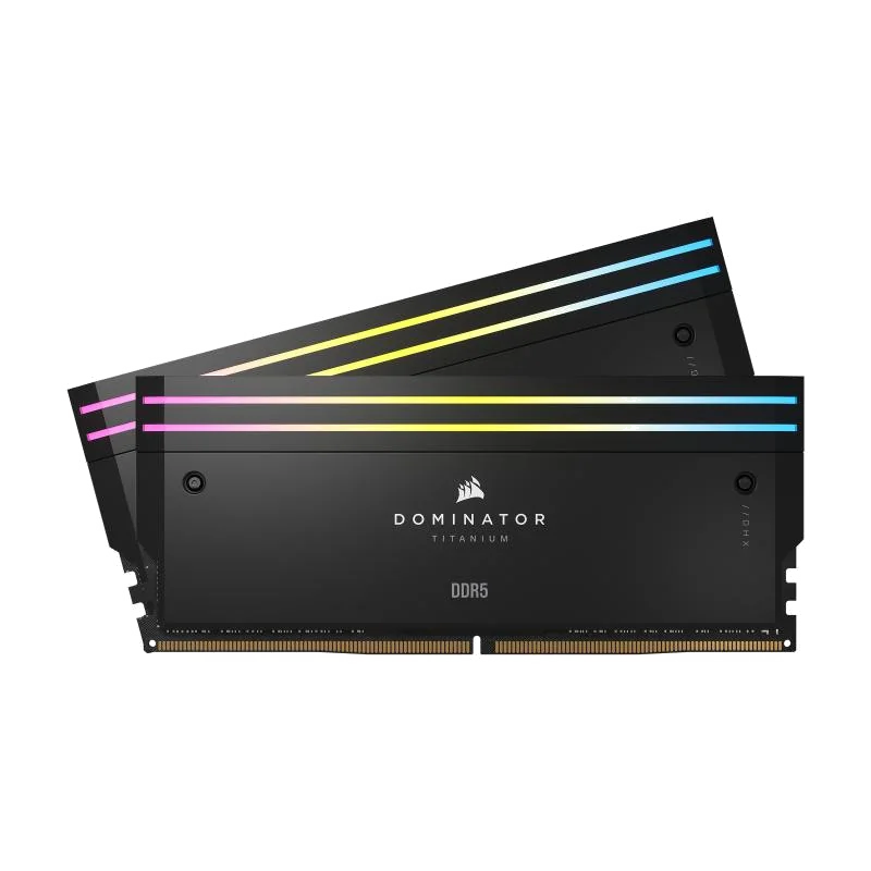 Kit Mémoire RAM Corsair Dominator Titanium RGB DDR5 64 Go (2x32 Go) 6600 MHz CL32