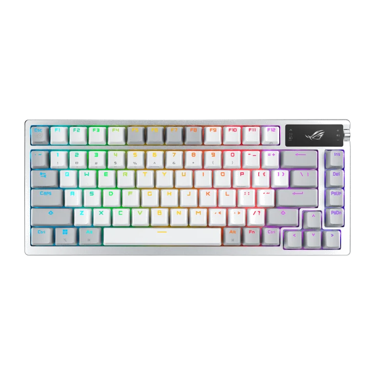 ASUS ROG Azoth clavier Gaming USB + RF Wireless + Bluetooth Blanc