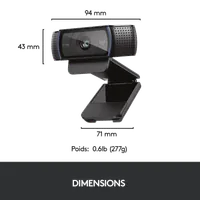Webcam Logitech HD Pro C920 Refresh - Full HD 1080p pour des appels vidéo d'exception - 7