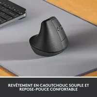 Souris Ergonomique Verticale sans Fil Logitech Lift - Graphite - 10