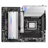 GIGABYTE B650 AERO G Carte mère - Compatible avec les processeurs AMD Ryzen série 9000, jusqu'à 8000 MHz DDR5 (OC), 1xPCIe 5.0 + 2xPCIe 4.0 M.2, LAN 2,5 GbE, WIFI 6E, USB 3.2 Gen 2 - 3
