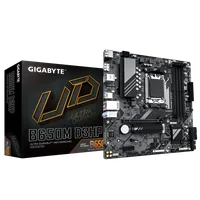 GIGABYTE B650M D3HP Carte mère - AMD Ryzen série 9000, VRM 5+2+2 phases, jusqu'à 7600 MHz DDR5 (OC), 2xPCIe 4.0 M.2, LAN 2,5 GbE, USB 3.2 Gen 1 - 1
