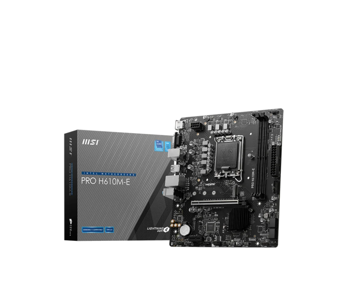 MSI PRO H610M-E carte mère Intel H610 LGA 1700 micro ATX