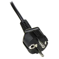 StarTech.com Cordon d'alimentation en trèfle Schuko CEE7 vers C5 de 1m pour ordinateur portable - M/F - Noir - 2