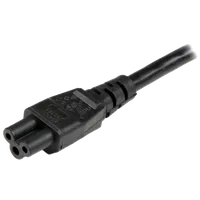 StarTech.com Cordon d'alimentation en trèfle Schuko CEE7 vers C5 de 1m pour ordinateur portable - M/F - Noir - 3