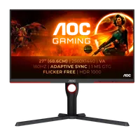 AOC G3 Q27G3XMN/BK écran plat de PC 68,6 cm (27") 2560 x 1440 pixels 2K Ultra HD LED Noir, Rouge - 1
