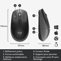 Logitech M190 Noir Sans Fil  *910-005905 - 11