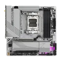 GIGABYTE B650M AORUS ELITE AX ICE Carte mère - AMD Ryzen série 9000, VRM 12+2+2 phases, jusqu'à 8000 MHz DDR5 (OC), 1xPCIe 5.0 + 1xPCIe 4.0 M.2, LAN 2,5 GbE, WIFI 6E, USB 3.2 Gen 2x2 - 2