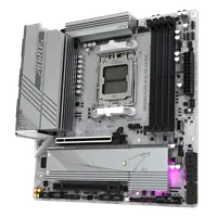GIGABYTE B650M AORUS ELITE AX ICE Carte mère - AMD Ryzen série 9000, VRM 12+2+2 phases, jusqu'à 8000 MHz DDR5 (OC), 1xPCIe 5.0 + 1xPCIe 4.0 M.2, LAN 2,5 GbE, WIFI 6E, USB 3.2 Gen 2x2 - 4