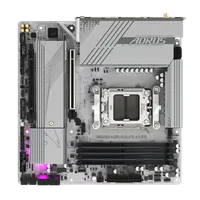 GIGABYTE B650M AORUS ELITE AX ICE Carte mère - AMD Ryzen série 9000, VRM 12+2+2 phases, jusqu'à 8000 MHz DDR5 (OC), 1xPCIe 5.0 + 1xPCIe 4.0 M.2, LAN 2,5 GbE, WIFI 6E, USB 3.2 Gen 2x2 - 5