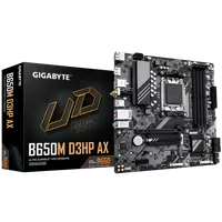 GIGABYTE B650M D3HP AX Carte mère - AMD Ryzen série 9000, VRM 5+2+2 phases, jusqu'à 8000 MHz DDR5 (OC), 2xPCIe 4.0 M.2, WIFI 6E, LAN 2,5 GbE, USB 3.2 Gen 1 - 1