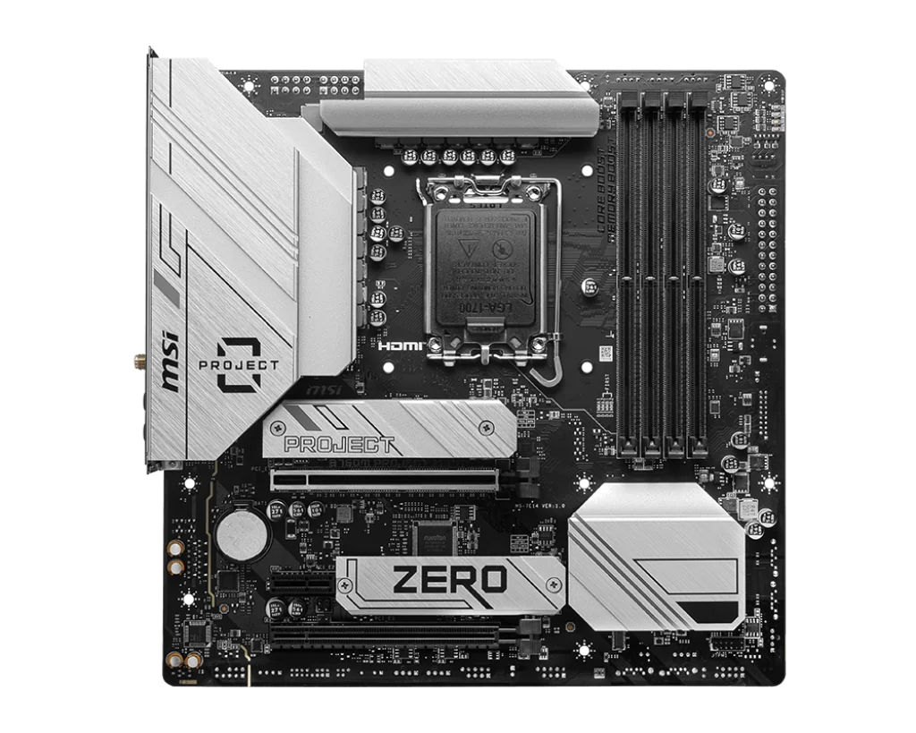 MSI B760M Ptoject Zero Intel B760 LGA 1700 micro ATX