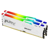 Kingston Technology FURY Beast 32 Go 5600 MT/s DDR5 CL36 DIMM (Kits de 2) White RGB EXPO