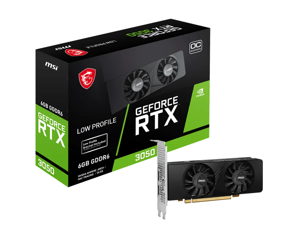MSI GEFORCE RTX 3050 LP 6G OC carte graphique NVIDIA 6 Go GDDR6