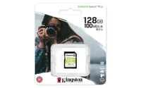 Kingston Technology Carte SDXC Canvas Select Plus 100R C10 UHS-I U3 V30 de 128 Go - 4