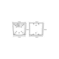 KIMEX Support Mural Fixe pour Ecran TV 13'' - 27'' - 4