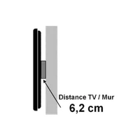 KIMEX Support Mural Inclinable pour Ecran TV 23'' - 27'' - 3
