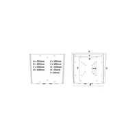 KIMEX Support Mural Fixe pour Ecran TV 23'' - 42'' - 2