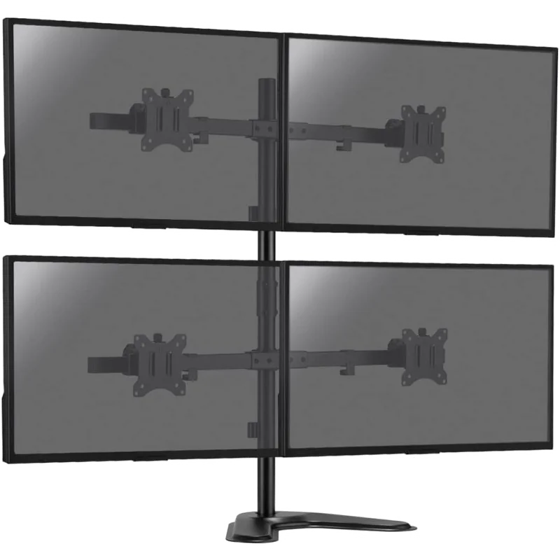 KIMEX Support de Bureau Sur Pied pour 4 Ecrans Moniteurs TV 17'' - 32''