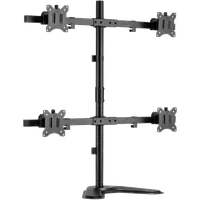 KIMEX Support de Bureau Sur Pied pour 4 Ecrans Moniteurs TV 17'' - 32'' - 3