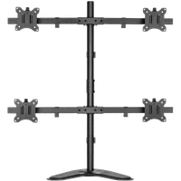 KIMEX Support de Bureau Sur Pied pour 4 Ecrans Moniteurs TV 17'' - 32'' - 4