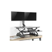 KIMEX Support de Bureau A Pincer pour 2 Ecrans Moniteurs TV 17' '- 32'' - 6