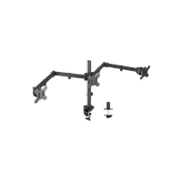 KIMEX Support de Bureau A Pincer pour 3 Ecrans Moniteurs TV 13' '- 27'' - 2