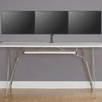 KIMEX Support de Bureau A Pincer pour 3 Ecrans Moniteurs TV 13' '- 27'' - 5