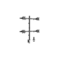 KIMEX Support de Bureau A Pincer pour 4 Ecrans Moniteurs TV 17' '- 32'' - 3