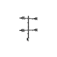 KIMEX Support de Bureau A Pincer pour 4 Ecrans Moniteurs TV 17' '- 32'' - 4
