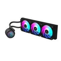 GIGABYTE AORUS WATERFORCE II 360 AIO Refroidisseur liquide pour processeur - 3x ventilateurs ARGB de 120 mm, mécanisme d'emboîtement, DAISY-CHAIN, compatible avec Intel LGA 1851 et AMD AM5 - 2