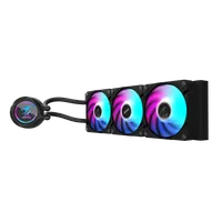 GIGABYTE AORUS WATERFORCE II 360 AIO Refroidisseur liquide pour processeur - 3x ventilateurs ARGB de 120 mm, mécanisme d'emboîtement, DAISY-CHAIN, compatible avec Intel LGA 1851 et AMD AM5 - 3