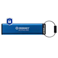 Kingston Technology IronKey Keypad 200 de 256 Go, FIPS 140-3 niveau 3, chiffrement AES-256
