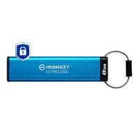 Kingston Technology IronKey Keypad 200C USB-C de 8 Go, FIPS 140-3 niveau 3 (en attente) AES-256 - 4