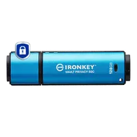 Kingston Technology IronKey 128Go USB-C Vault Privacy 50C chiffrée AES-256, FIPS 197 - 4