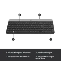 Logitech KIT MK470 Slim Noir - 12