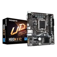 GIGABYTE H610M H V2 Carte mère - Compatible avec processeurs Intel Core 14th CPUs, 4+1+1 Hybrid Digital VRM, up to 5600MHz DDR5, 1xPCIe 3.0 M.2, GbE LAN, USB 3.2 Gen 1 - 1