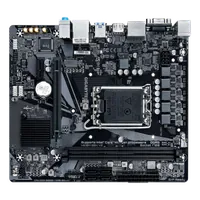 GIGABYTE H610M S2H V2 Carte mère - Prend en charge les processeurs Intel Core 14e génération, VRM numérique hybride 4+1+1 phases, jusqu'à 5600MHz DDR5, 1xPCIe 3.0 M.2, LAN GbE, USB 3.2 Gen 1 - 4