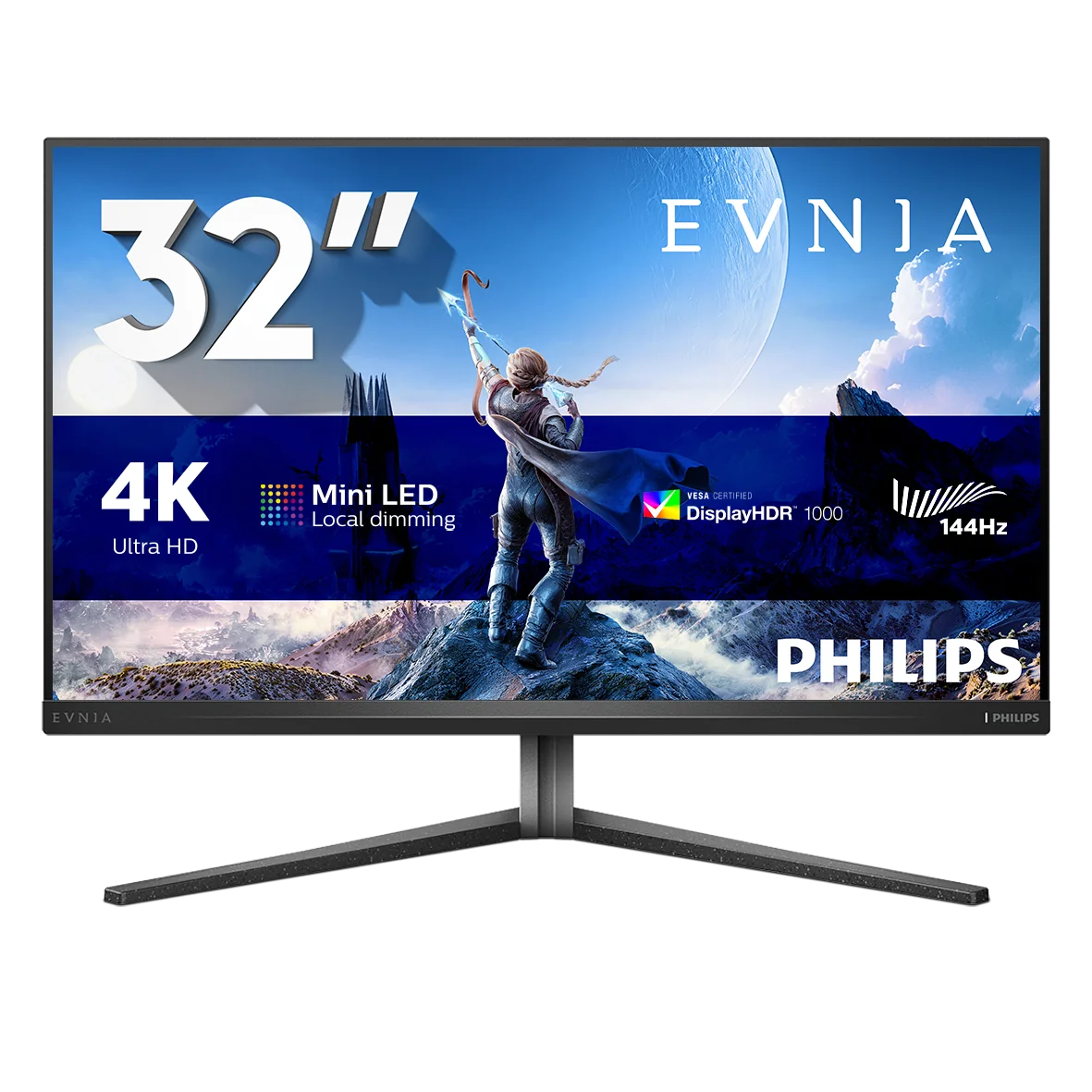 Philips Evnia 32M2N6800M/00 écran plat de PC 80 cm (31.5") 3840 x 2160 pixels 4K Ultra HD LCD Gris