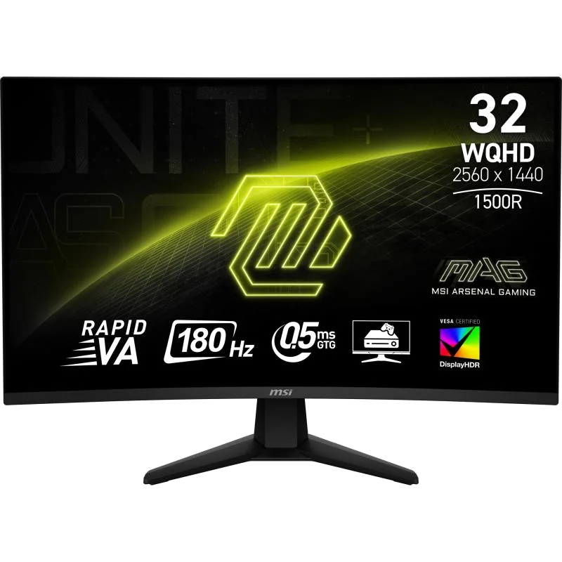 MSI MAG 32CQ6F écran plat de PC 80 cm (31.5") 2560 x 1440 pixels Wide Quad HD Noir