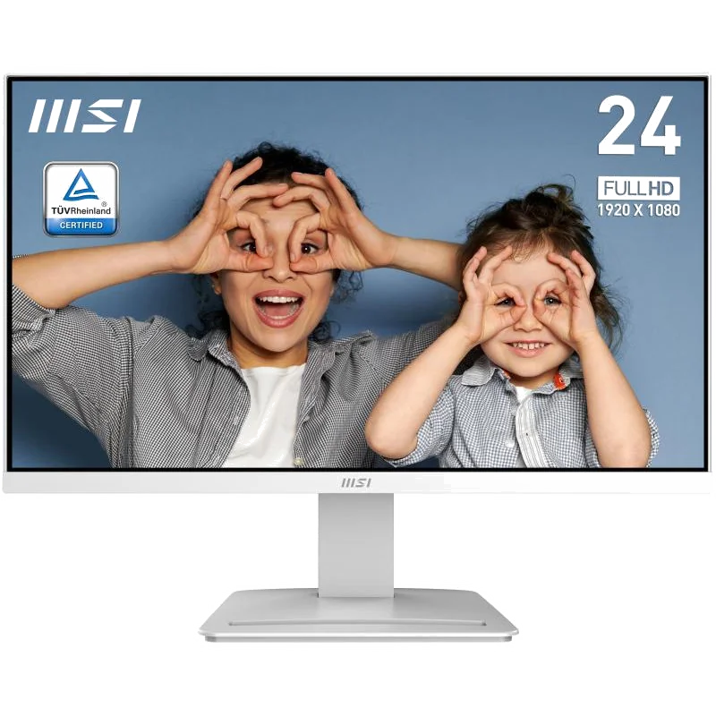 MSI Pro MP2412W écran plat de PC 60,5 cm (23.8") 1920 x 1080 pixels Full HD LCD Blanc