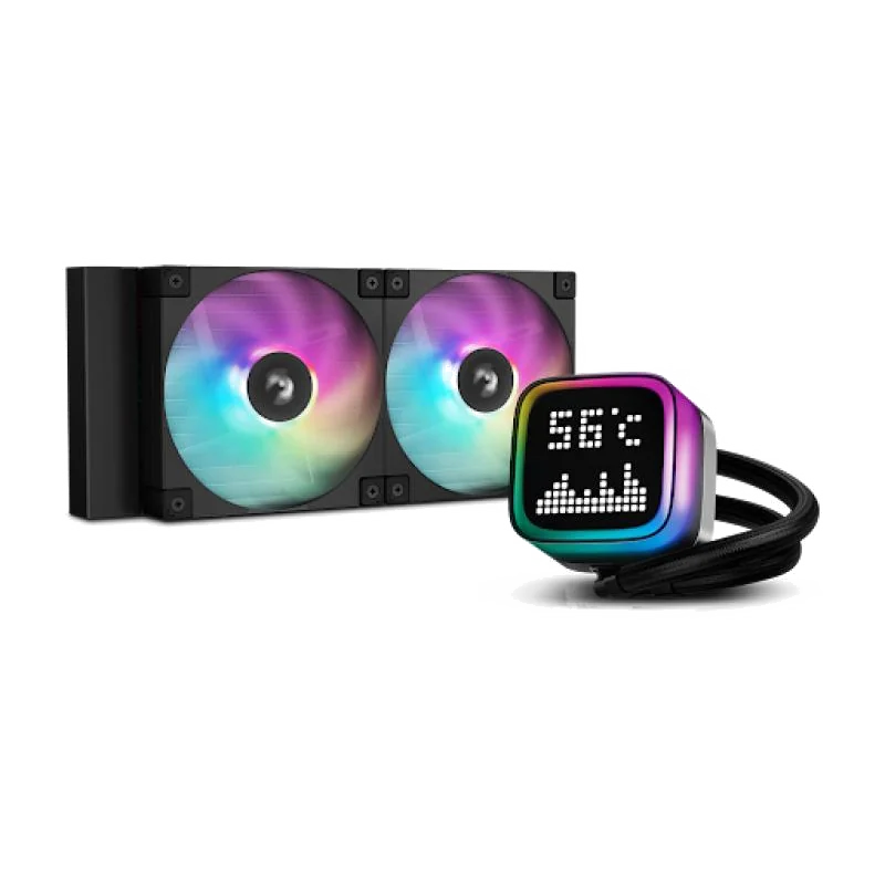 DeepCool R-LP240-BKMSNC-G-1 système de refroidissement d?ordinateur Boitier PC, Processeur Refroidisseur de liquide tout-en-un 12 cm Noir 1 pièce(s)