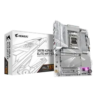 GIGABYTE X870 AORUS ELITE WIFI7 ICE Carte Mère - Prend en charge les processeurs AMD Ryzen 9000, 16+2+2 phases VRM numérique, jusqu'à 8200MHz DDR5 (OC), 3xPCIe 5.0 + 1xPCIe 4.0, Wi-Fi 7, LAN 2,5GbE, USB 4 - 1
