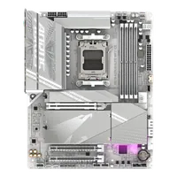 GIGABYTE X870 AORUS ELITE WIFI7 ICE Carte Mère - Prend en charge les processeurs AMD Ryzen 9000, 16+2+2 phases VRM numérique, jusqu'à 8200MHz DDR5 (OC), 3xPCIe 5.0 + 1xPCIe 4.0, Wi-Fi 7, LAN 2,5GbE, USB 4 - 2