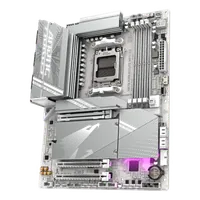 GIGABYTE X870 AORUS ELITE WIFI7 ICE Carte Mère - Prend en charge les processeurs AMD Ryzen 9000, 16+2+2 phases VRM numérique, jusqu'à 8200MHz DDR5 (OC), 3xPCIe 5.0 + 1xPCIe 4.0, Wi-Fi 7, LAN 2,5GbE, USB 4 - 4